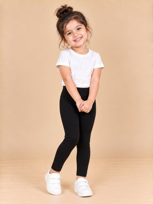Girls Full Length Leggings - 0-6 Months Kids Casual Bottom
