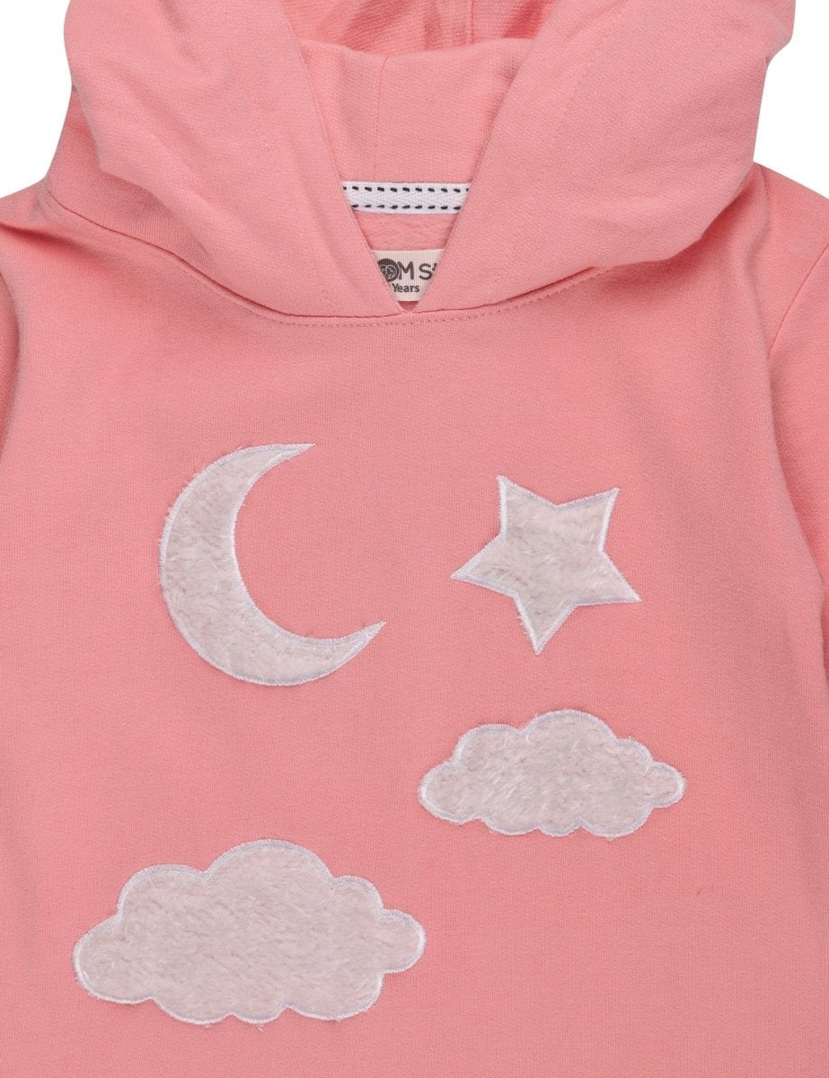 Girls Moon Christmas Magic Hooded Sweater Dress - GRLDRS-MMHD-0-6