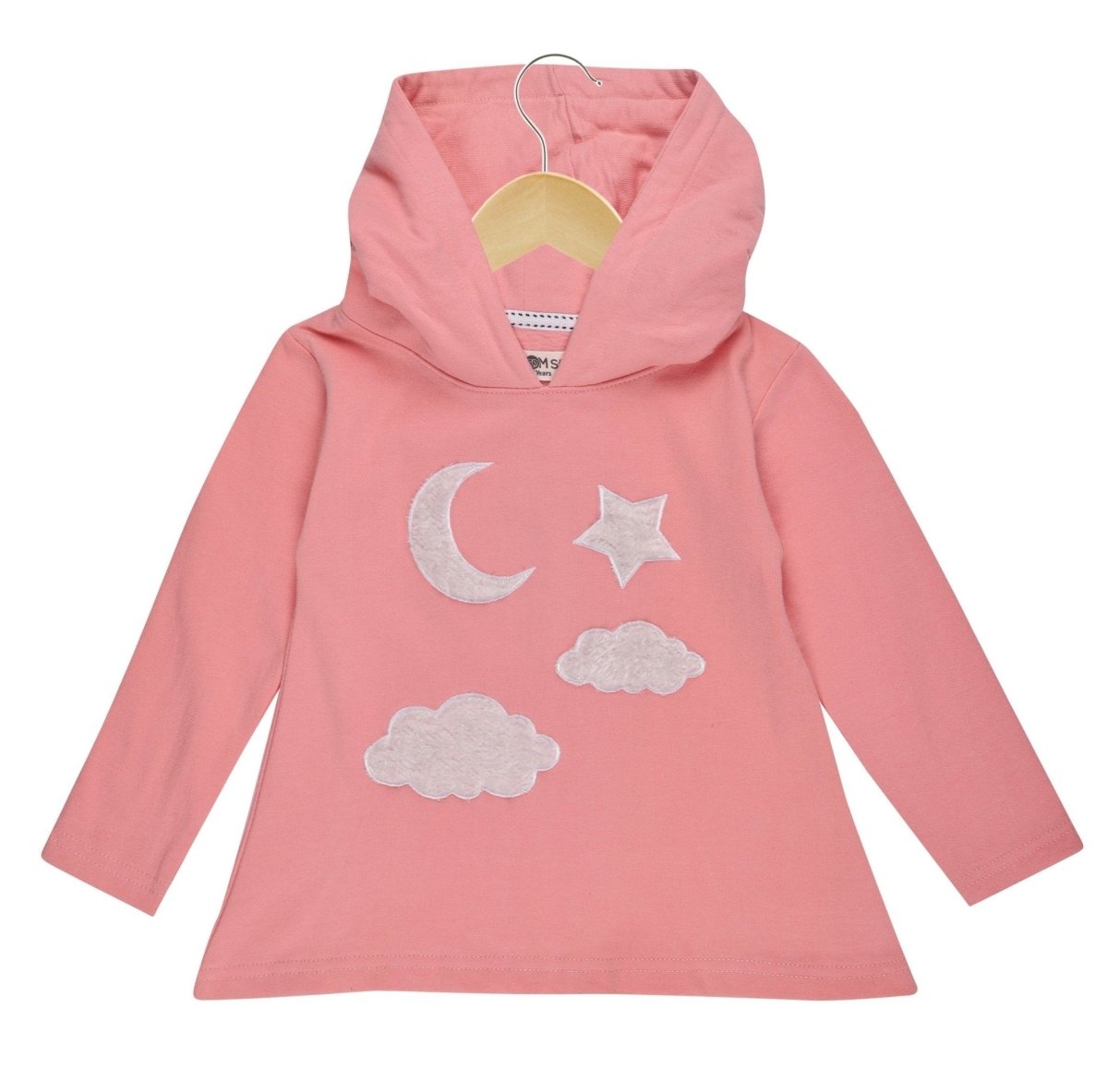 Girls Moon Christmas Magic Hooded Sweater Dress - GRLDRS-MMHD-0-6