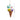 Glitter Icecream, scoops stacked with frosting shimmer christmas tree ornament - XMAS TREE ORNAMENTS