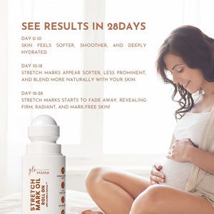 Glo Mama Stretch Mark Roll-On Oil with Centella & Striover - Skin Care