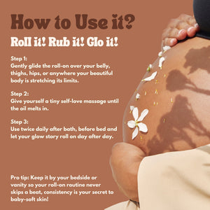 Glo Mama Stretch Mark Roll - On Oil with Centella & Striover - Skincare