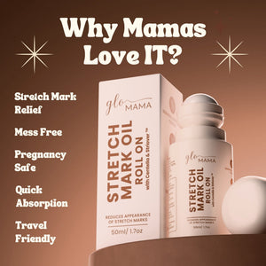 Glo Mama Stretch Mark Roll - On Oil with Centella & Striover - Skincare