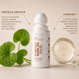 Glo Mama Stretch Mark Roll-On Oil with Centella & Striover - Skin Care