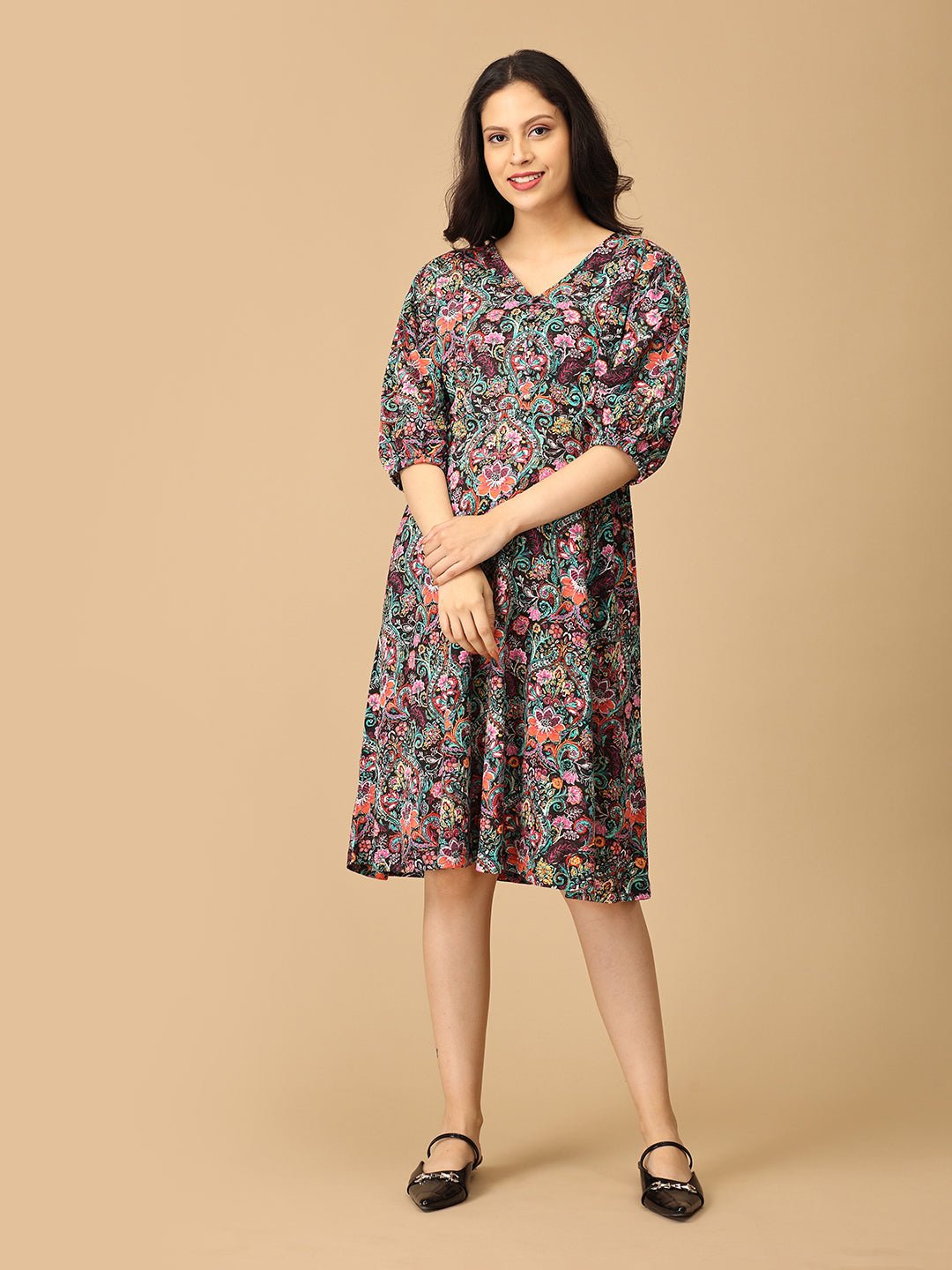 Gloaming Garden Maternity and Nursing Dress - DRS - SD - GLMG - S