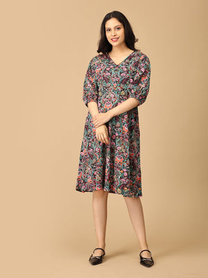 Gloaming Garden Maternity and Nursing Dress - DRS - SD - GLMG - S