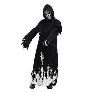 Glow in Dark Spooky Skeleton ,Kids Halloween Costume Fancy Dress Up - 7 - 8 Years Halloween