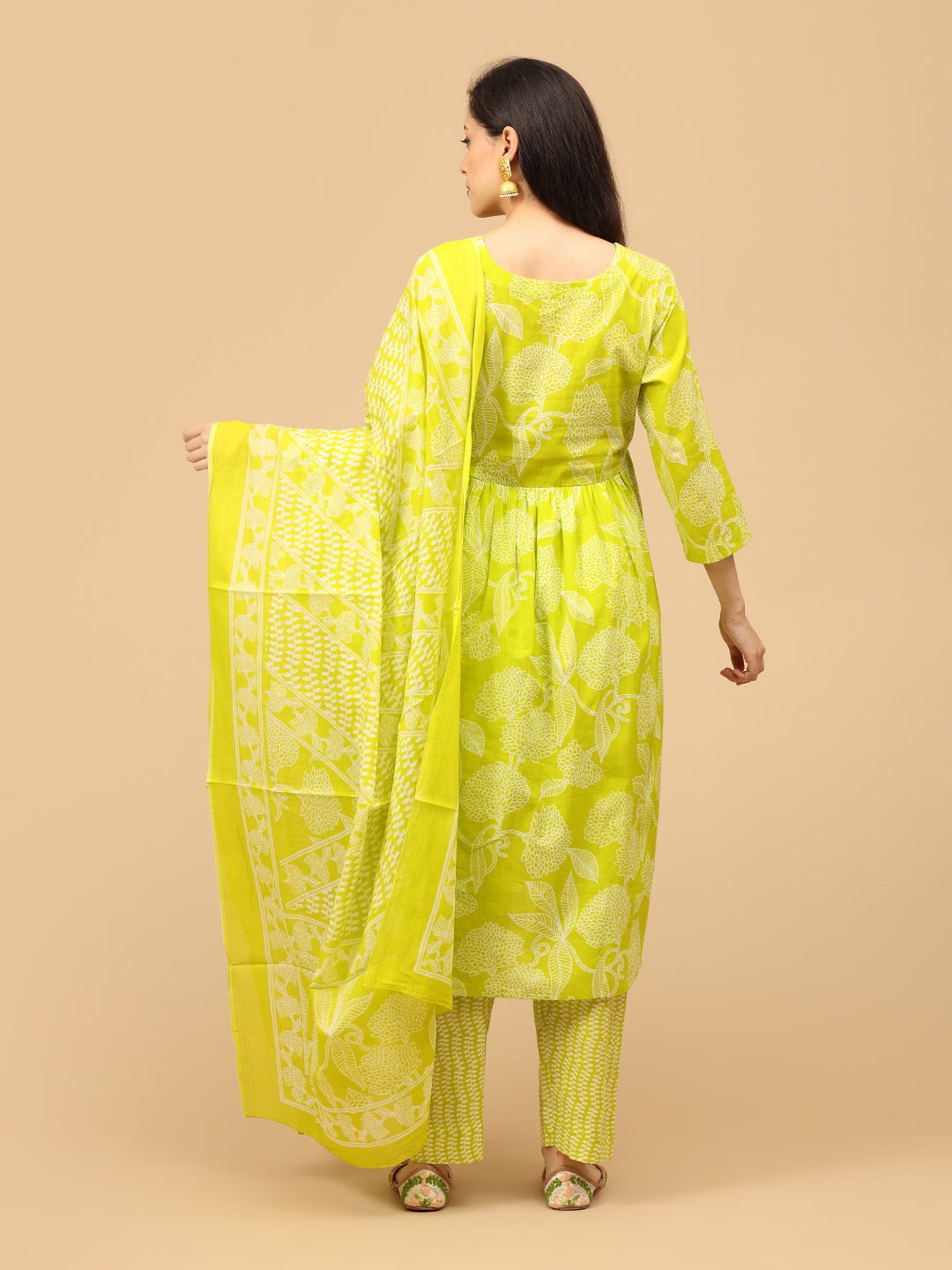 Glow Up Green Mood Maternity and Nursing Kurta Set With Dupatta - MEW - SK - GRNM - S