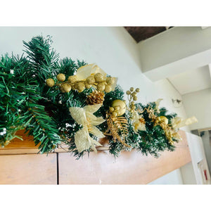 Gold Christmas Garland - Wreaths, Garlands & Mini Trees