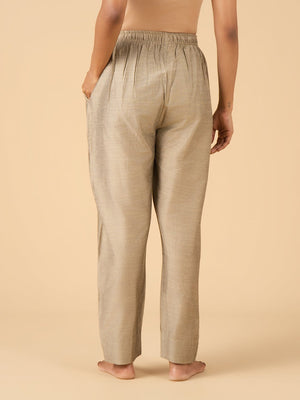 Gold Silk Maternity Pants - Gold Maternity Bottoms