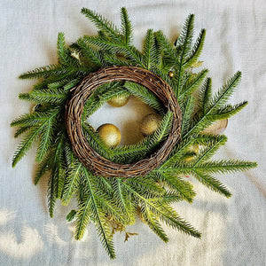 Gold Wooden Merry Christmas Artifical Wreath for Wall,Door and Tree Décor - Little Surprise BoxGold Wooden Merry Christmas Artifical Wreath for Wall,Door and Tree Décor