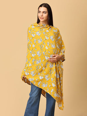 Golden Garden Nursing Cover And Top - Yellow Nursing Cover