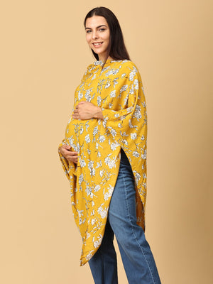 Golden Garden Nursing Cover And Top - Yellow Nursing Cover