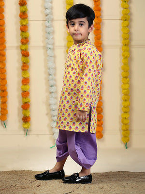 Golden Glow Boys Dhoti Kurta Set