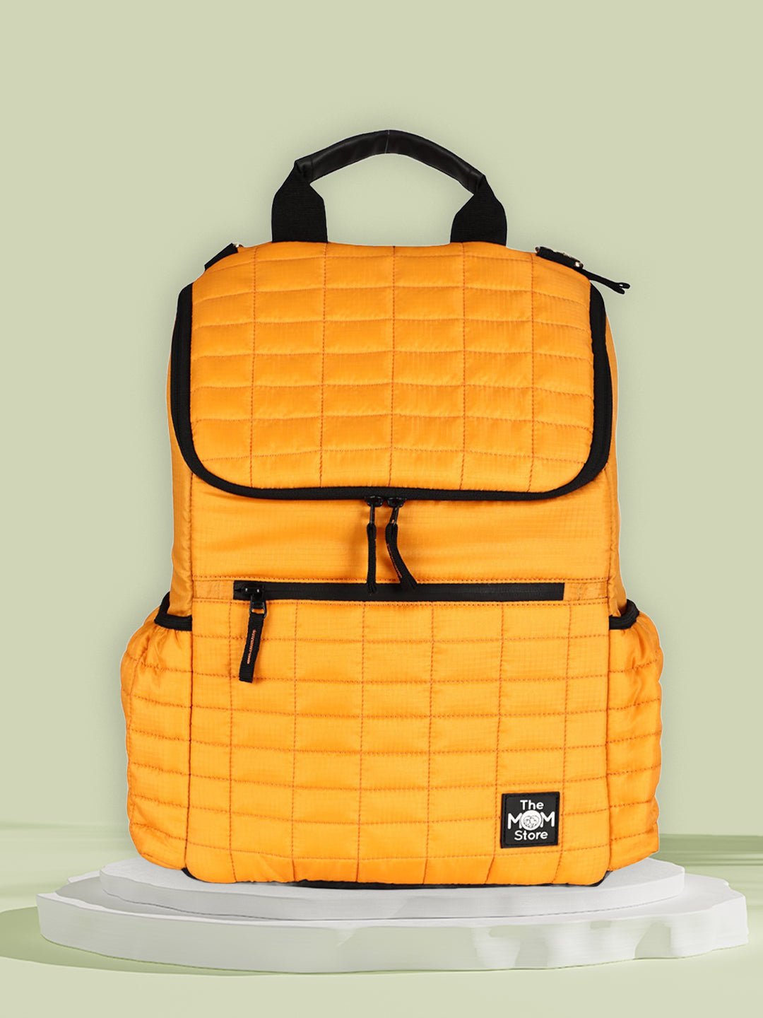 Golden Glow Quilted Diaper Bag - Yellow Diaper Bags