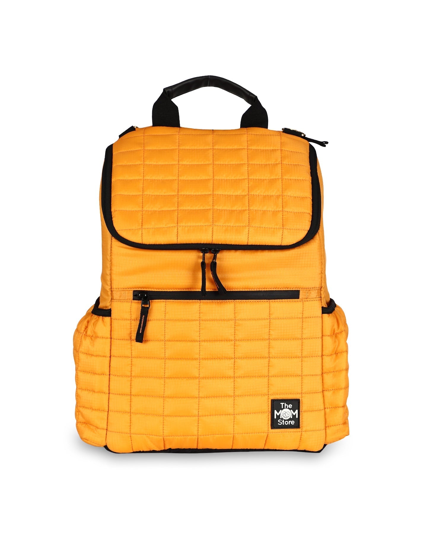 The Mom Store - Diaper Bags - Golden Glow Quilted Diaper Bag - DBG - BR - GLGQL