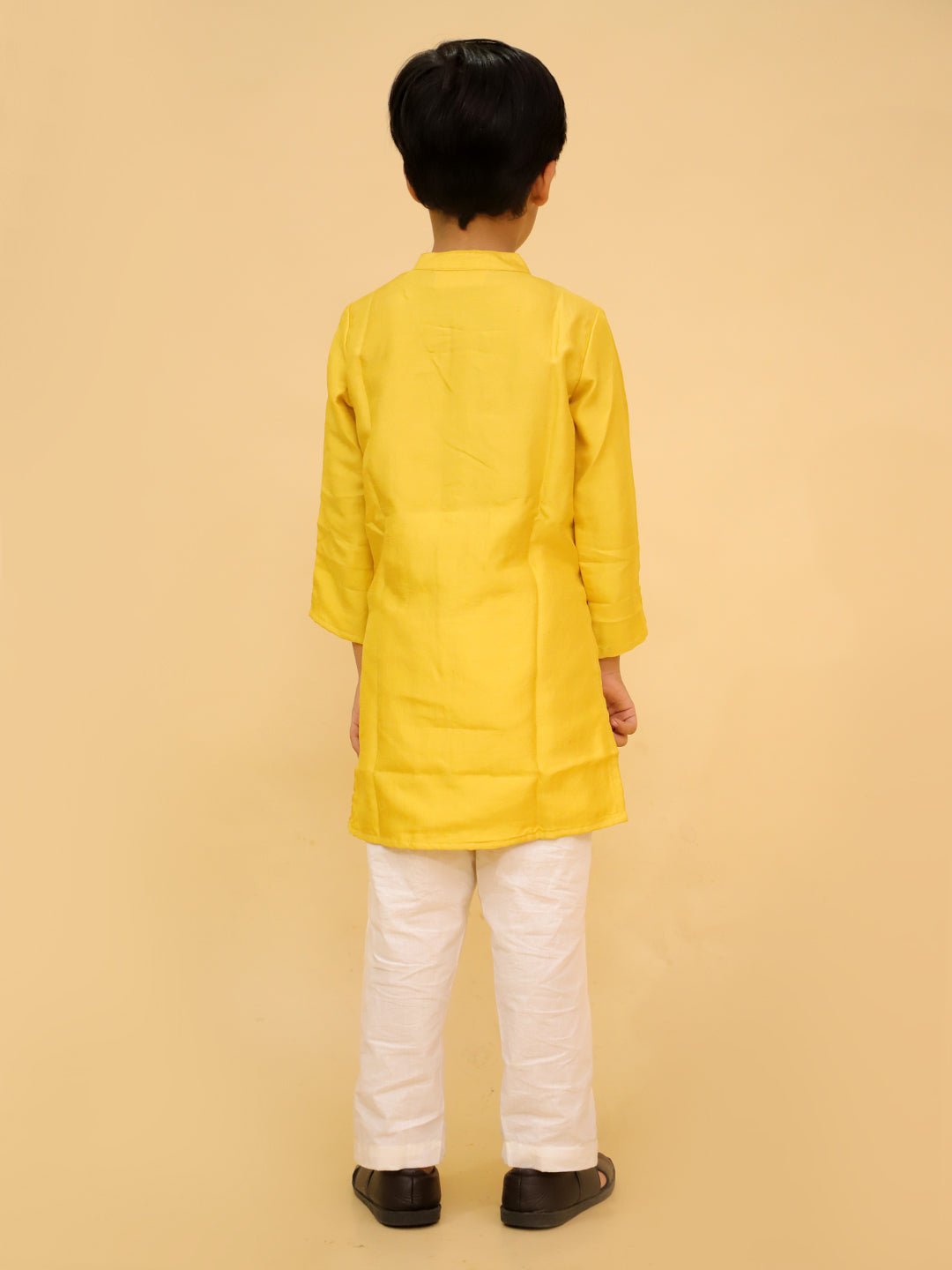 Golden Hour Boys Silk Kurta Pajama Set - KES - RA - GLDHB - 0 - 6