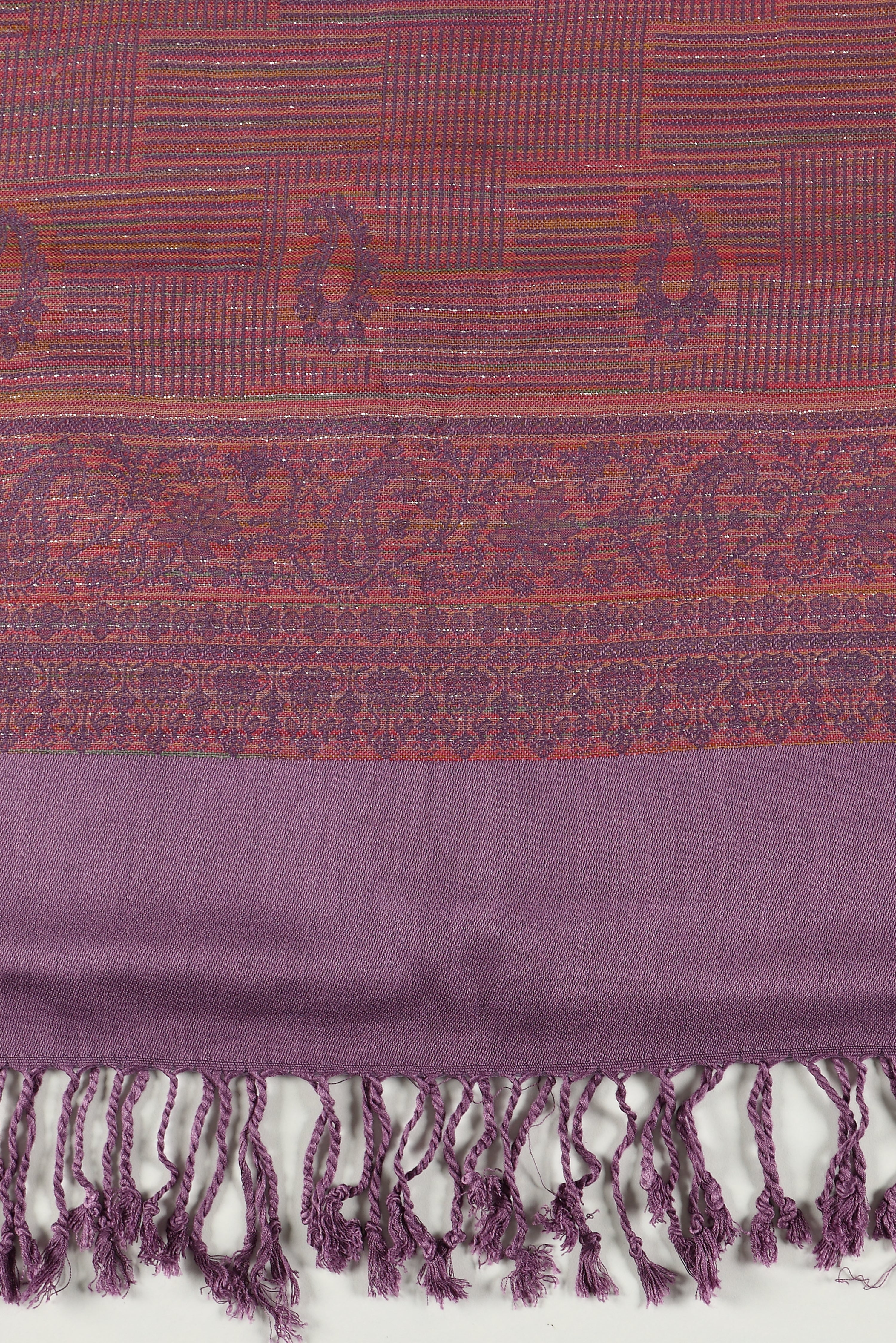 Grape Cozy Acrylic Woolen Stole - WNTSTL - GRPCRZ