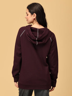 Grape to Meet You maternity and Nursing Hoodie Sweatshirt - MNSWT - SD - GRTM - S