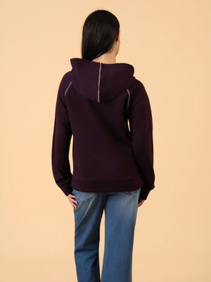 Grape to Meet You maternity and Nursing Hoodie Sweatshirt - S Maternity Winter Tops