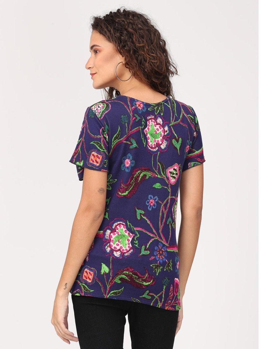 Grape Vine Maternity and Nursing Top - MAT-IMPLF-S