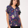 Grape Vine Maternity and Nursing Top - MAT-IMPLF-S