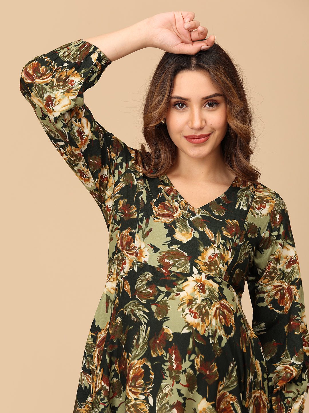 Grassy Gal Maternity and Nursing Maxi Dress - DRS - SK - GRSGL - S