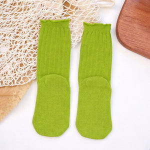 Green 3D Dear & Stockings Christmas Themed Ankle Length Socks For Kids - 2 - 4 Years Christmas