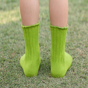 Green 3D Dear & Stockings Christmas Themed Ankle Length Socks For Kids - 2 - 4 Years Christmas