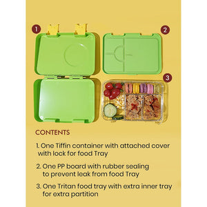 Green Bento Box & Water Bottle Combo Rakhi Gift for Sister - Little Surprise BoxGreen Bento Box & Water Bottle Combo Rakhi Gift for Sister