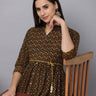 Green Berry Maternity Kurti Dress With Nursing - MEW-BAGKD-S