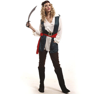 Green Coat Pirate Adult Halloween Costume Fancy Dress Up - M Halloween