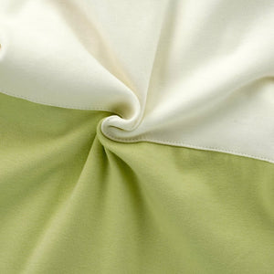 Green & Cream Butterfly full sleeves jumpsuit style Romper for Tiny Toddlers - 6 - 12 Months Kids Clothing
