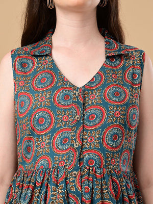 Green Era Maternity And Nursing Sleeveless Dress - S Maternity Casual Dress