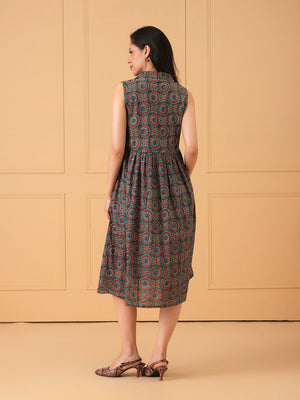 Green Era Maternity And Nursing Sleeveless Dress - S Maternity Casual Dress