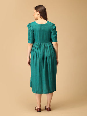 Green It Girl Maternity and Nursing Dress - DRS - SK - GRNIG - S