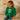 Green Knited Dual Bow kids Cardigan, Sweater for Winter & Christmas - 2 - 3 Years Winter Wear