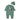 Green Panda Full Sleeves Jumpsuit winter Romper with Cap for Tiny Toddlers - 3 - 6 Months Winter Wear