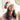 Green & Red Stripes Furry Velvet Christmas Party Hat - 