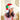 Green & Red Stripes Furry Velvet Christmas Party Hat - 