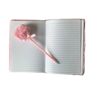 Green Unicorn A5 Page Pink Notebook - Back To School