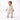 Grey and Cream Sailor Collar Brave Bear Full Sleeves Jumpsuit Romper for Tiny Toddlers - 6 - 12 Months Kids Clothing