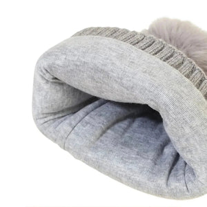 Grey Dino Kids Winter Cap & Neck Muffler Set - Winter Wear