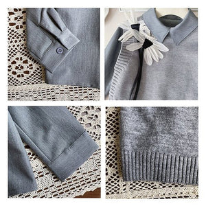 Grey Dragonfly 3pcs, Skirt and Top Winterwear for Girls. - 3 - 4 Years Kids Clothing