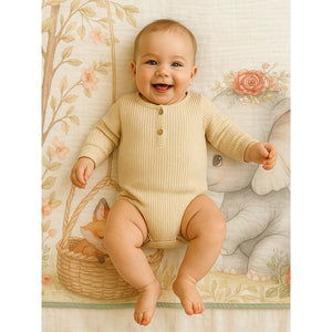 Grey Elephant woodland print Super Soft Breathable pure Muslin cotton Blanket for Infants - Bedding