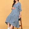 Grey Escape Maternity Wrap Dress - S Maternity Casual Dress