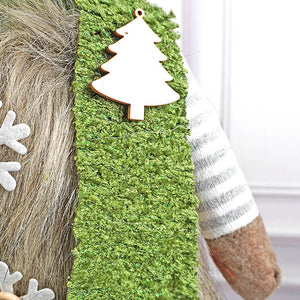 Grey Sitting Long Legs Reindeer with Ski Boards Christmas décor - Christmas