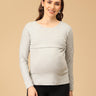 Grey - tful Lines Maternity and Nursing Winter Top - MAT - SD - GILN - S