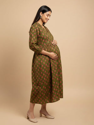 Grin & Green It Maternity and Nursing Dress - S Maternity Casual Dress