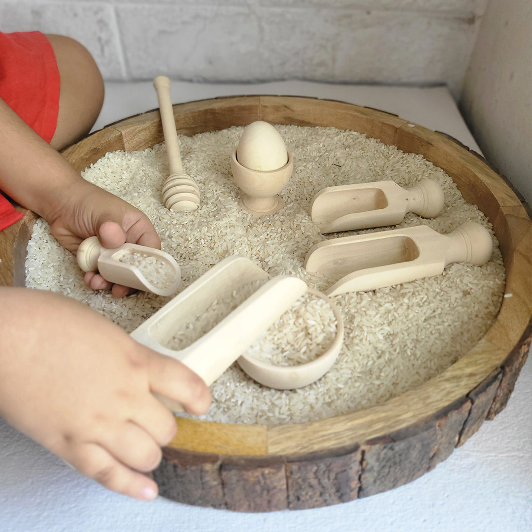 Gulab Tribe Handcrafted Wooden Sensory Play Set